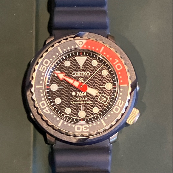Special Edition - Seiko Tuna Prospex SNE499 PADI Solar Pepsi Watch ExtraStrap. - Picture 6 of 9